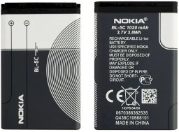 Bateria Nokia Nokia BL-5C Original Li-Ion Battery 3.7V / 1020mAh (OEM)