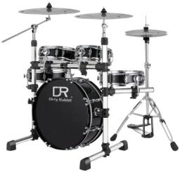 ACV Przenośny zestaw perkusyjny DIRTY RABBIT TDB-200-Black