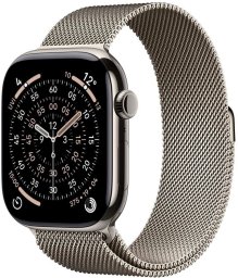 Smartwatch Apple Watch 11 GPS + Cellular 46mm Natural Titanium Milanese Loop M/L Szary (MFD04WF/A)