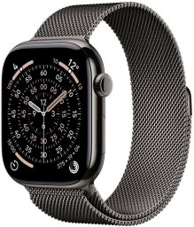 Smartwatch Apple Watch 11 GPS + Cellular 42mm Slate Titanium Milanese Loop Grafitowy (MF8U4WF/A)