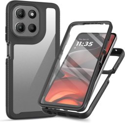 SUPERO Etui pancerne Supero 360Protect do Motorola Moto G56, przezroczysto-czarne