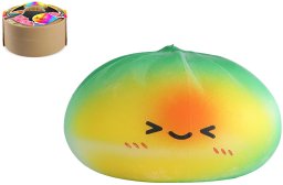 Trend Kawaii Rainbow Foam Dumplings 1pcs 8,5cm in Steamer Basket (201080)
