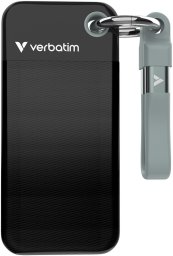 Dysk zewnętrzny SSD Verbatim Pocket 256GB Czarno-szary (.)