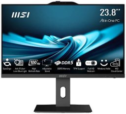 Komputer MSI MSI MSI AIO PRO AP242P 14M-892XEU i5-14400 23,8" IPS LED FHD Non-Touch Anti-Glare 16GB SSD500GB M.2 AX211 WiFi 6E NoOS Black