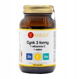 Doctor Life Yango Cynk 3 formy witamina C selen suplement diety 90 kapsułek