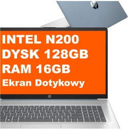 Laptop HP Laptop HP 17-cn3107ds / AD7K0UA / Intel N200 / 16GB / 128GB UFS / Intel UHD / HD+ / Dotyk / Win 11 / Niebieski