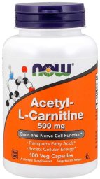 NOW Foods NOW FOODS Acetyl L-Karnityna HCI 500 mg (100 kaps.)