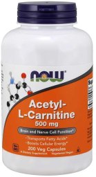 NOW Foods NOW FOODS Acetyl L-Karnityna HCI 500 mg (200 kaps.)