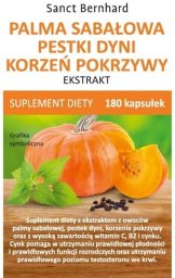 Kruterhaus Sanct Bernhard KG KRAUTERHAUS SANCT BERNHARD Palma sabalowa, pestki dyni, korzeń pokrzywy - ekstrakt (180 kaps.)