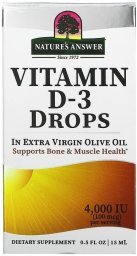 Nature’s Answer NATURE'S ANSWER Vitamin D-3 Drops 4000 IU - Witamina D3 (15 ml)