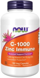 NOW Foods NOW FOODS C-1000 Zinc Immune (180 kaps.)