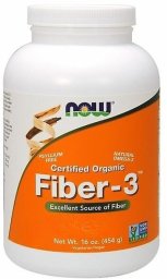 NOW Foods NOW FOODS Fiber-3 - Błonnik (454 g)