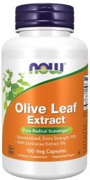 NOW Foods NOW FOODS Olive Leaf Extract - Wyciąg z liścia oliwnego 400 mg z echinaceą wąskolistną (100 kaps.)