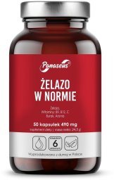 Panaseus PANASEUS Żelazo w normie (50 kaps.)