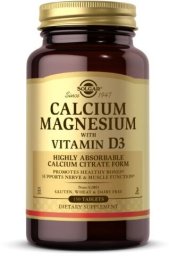 Solgar SOLGAR Calcium Magnesium with Vitamin D3 - Wapń, Magnez z witaminą D3 (150 tabl.)