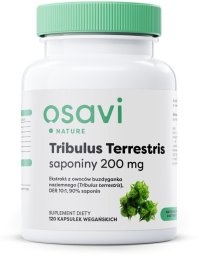 JARROW FORMULAS OSAVI Tribulus Terrestris, saponiny 200 mg (120 kaps.)