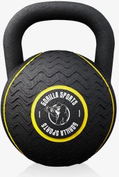 Kettlebell Gorilla Sports gumowany 16 kg
