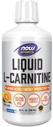 NOW Foods NOW FOODS L-Carnitine Liquid 1000 mg Citrus - L-Karnityna 1000 mg Smak Cytrusowy (946 ml)