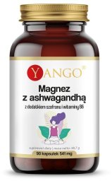Yango YANGO Magnez z ashwagandhą z dodatkiem szafranu i wit. B6 (90 kaps.)