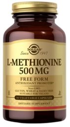 Solgar SOLGAR L-Methionine 500 mg (90 kaps.)