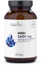 JARROW FORMULAS AURA HERBALS MSM 1400 mg siarka organiczna (120 kaps.)