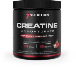 7NUTRITION Creatine Monohydrate Wild Strawberry - Monohydrat Kreatyny - flavor wild strawberry (300 g)