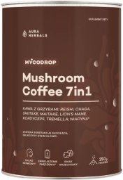 Kawa mielona Aura Herbals AURA HERBALS Mycodrop, kawa z grzybami, mushroom coffee 7 in 1 (250 g)