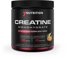 7NUTRITION Creatine Monohydrate Orange - Monohydrat kreatyny - smak pomarańcza (300 g)
