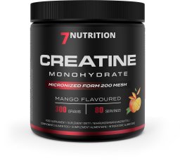 7NUTRITION Creatine Monohydrate Mango - Monohydrat Kreatyny - smak mango 300 g