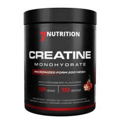 7NUTRITION Creatine Monohydrate Wild Strawberry - Monohydrat Kreatyny - smak poziomkowy (500 g)