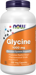 NOW Foods NOW FOODS Glycine Glicyna 1000 mg (250 kaps.)