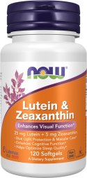 NOW Foods NOW FOODS Luteina 25 mg i Zeaksantyna 5 mg (120 kaps.)