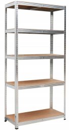 Vimar Regał magazynowy metalowy ocynkowany wysoki 5 półek 210x90x40 cm