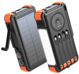 Ładowarka solarna ExtraLink Extralink Powerbank solarny 20000mAh 20W dynamo indukcja lampa latarka