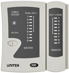 Unitek Tester kabli sieciowych RJ45/RJ11 (OT140AGY01)
