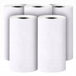 PeriPage 5-pak Papier Do Drukuś Rolka Wkład Termiczny Biały Do Mini Drukarki 57mm