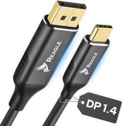 Kabel USB Reagle KABEL PRZEWÓD THUNDERBOLT 4/3 USB-C DO DISPLAYPORT DP 1.4 4K 165HZ HDR 2M