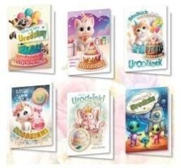 Top Graphic Karnet B6 z naklejkami holog. Urodziny MIX (10)