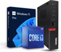 Komputer poleasingowy Lenovo Lenovo Thinkcentre M720q MFF i3-8100T 8 GB 256 GB SSD M.2 5xUSB-A USB-C HDMI DP W11 Pro