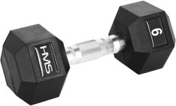 HMS Hantel Hex Pro gumowany 1 x 9 kg