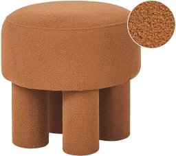 Cup&You Stołek CANBY Boucle Pomarańczowy