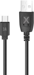 Kabel USB Techonic Maxlife kabel USB - USB-C 0,5 m 3A czarny (OEM0101568)