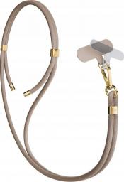 3mk Smycz do telefonu EasyClip Elite - Taupe (beżowa ze złotymi dodatkami) [outlet]