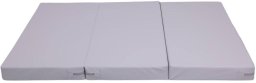 Małpiszon materac gimnastyczny Satellite PU 150x100x10 cm - trzyczęściowy szary