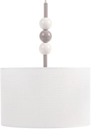Lampa wisząca Beliani LOKY Metal Biały beżowy