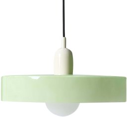 Lampa wisząca Beliani PAALA Szkło Miętowy