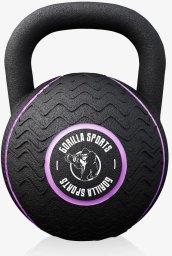 Kettlebell Gorilla Sports gumowany 8 kg