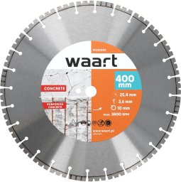 ATLAS WAART Tarcza diamentowa 400x25.4 KU twarde materiały