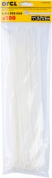 Drel DREL Opaski zaciskowe 4.8x300 mm nylon białe 100 szt solidne
