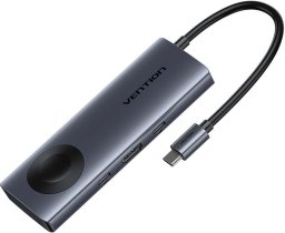 HUB USB Vention Vention USB-C 6w1 | 4K@60Hz | 100W PD | ładowanie indukcyjne